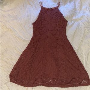 Eyelet Mauve Dress